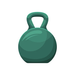 Vector illustration of a kettlebell. Sports equipment. Weightlifting.