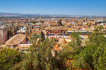 Obraz premium Panorama of Granada, Andalusia, Spain