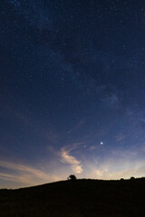 Fototapeta na wymiar cielo stellato in valle Intelvi