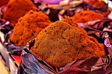 tobacco on the counter in the market