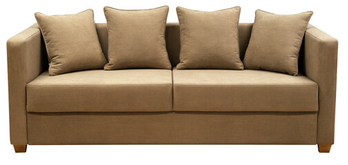 Sofa isolated on white background. Including clipping path