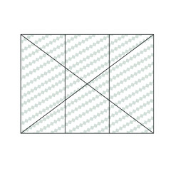 Conventional designation of refrigeration equipment (chest freezer), consisting of a rectangle, squares and black lines on a white background