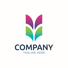 Plumage abstract logo design