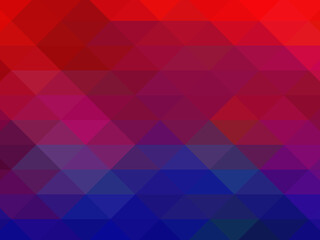 Obraz premium Triangular pixelation. Multi-colored pixel background. The texture consisting of multi-colored triangles.
