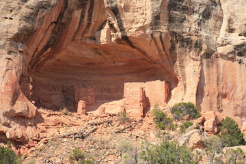 Historic Indian ruins in Canyons of the Ancients National Monument, Colorado, USA