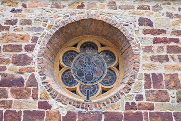 One small window, with nice design.