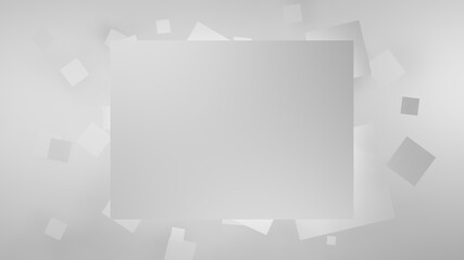 Obraz premium 3D Illustration of rectangular and square planes.