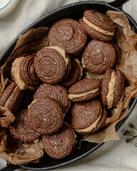 Chocolate sandwich cookies