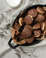 Chocolate sandwich cookies