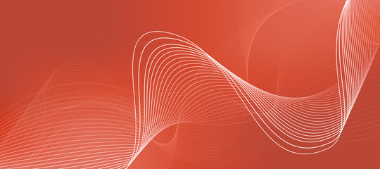 Business background lines wave abstract stripe design. Gradient background, red-orange mesh abstract, vector blurred soft blend color gradation.