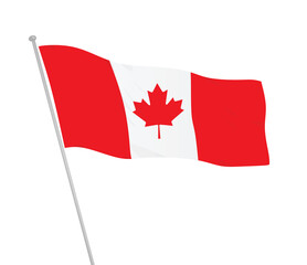 Fototapeta na wymiar Canada flag. vector illustration