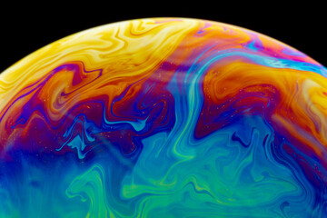 Colorful Psychedelic Soap Bubble