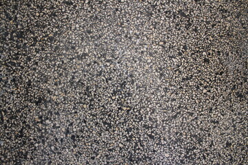 texture of a black and white speckled terrazzo floor