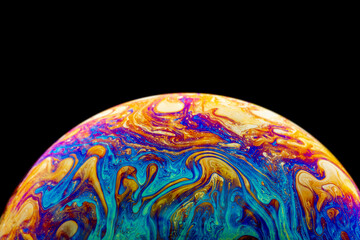 Colorful Psychedelic Soap Bubble