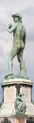 Statue of David at Piazzale Michelangelo in Florence, Italy.