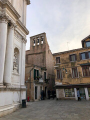 Fototapeta premium Venice Square Stone Facade