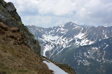 Mountain range in the Western Tatras Mountains Tatry Podhale Poland