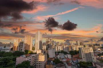 Obraz na płótnie Canvas Salvador Bahia Brazil skyline buildings aerial view