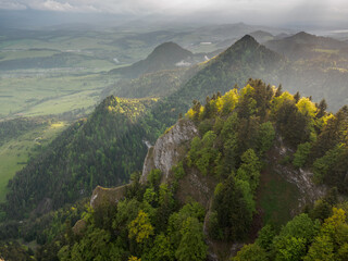 view from the Trzy Korony Summit towards the west © Andrzej Borowiec