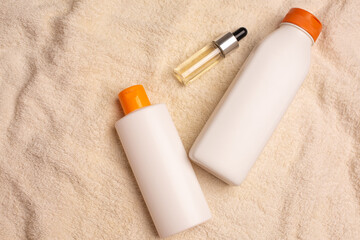 Natural shampoo, conditioner and hair serum