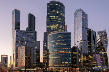 Naklejka premium Moscow city