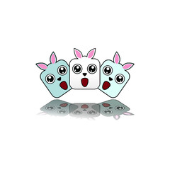 funny and cute rabbit
