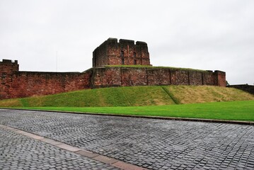 900 years old Carlisle Castle in the English county of Cumbria, near the ruins of Hadrian's Wall, England, United Kingdom © Nigar