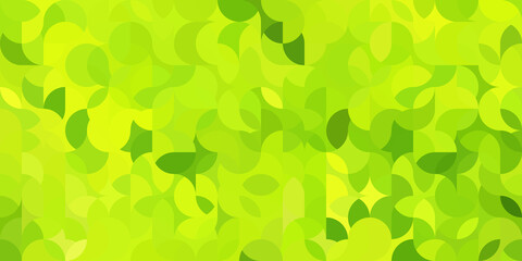 Colorful bright geometric pattern in green colors - 429289642