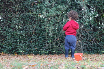 child playing in the park