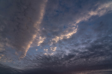 Fototapeta na wymiar Clouds in Batumi in April