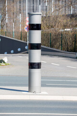 Radar detector in Germany measures and photographs with modern cameras speed and speed violations of cardriver