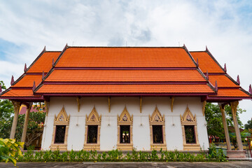 Ubosot  (ordination hall) sacred prayer hall in Wat Phra Tong