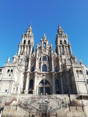 Fototapeta na wymiar Santiago de Compostela Cathedral in Spain