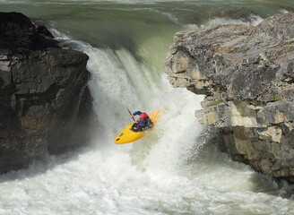 Elbow Falls kayaking