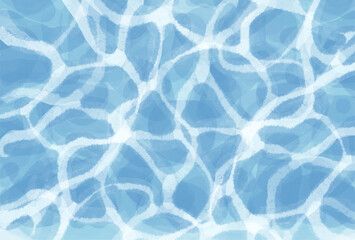 海面　水面　水彩　夏　背景　イラスト