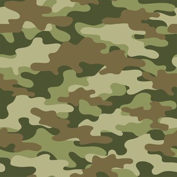 military camouflage. vector seamless print. army  green camouflage for clothing or printing