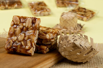 Typical Brazilian sweet consumed during the june party season made with peanuts