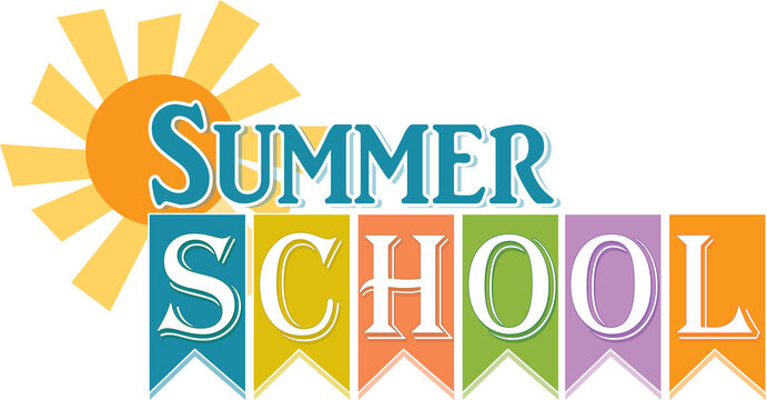Summer School Logo with Sun