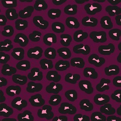pink dark print leopard. seamless pattern, abstraction. for print or banner or fabric