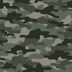 military camouflage. vector green seamless print. army camouflage for clothing or printing