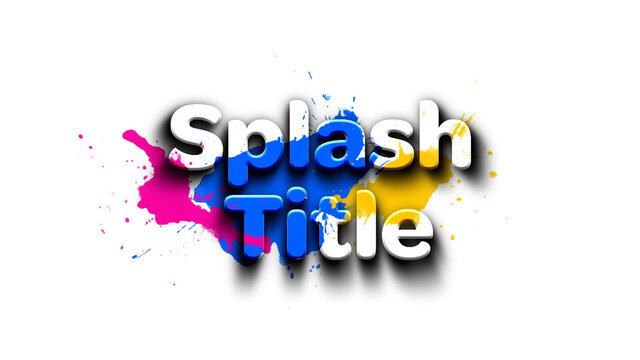 Simple Splash Title