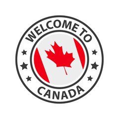 Welcome to Canada. Collection of icons welcome to.