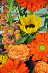 Lovely autumn colors floral bouquet
