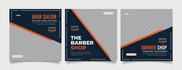 Instagram posts collection for barber shop business