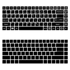 laptop keyboard icon vector sign symbol