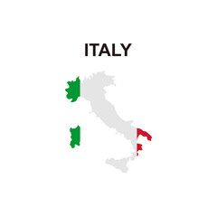 maps of Italy icon vector sign symbol