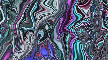 Abstract neon multicolored liquid background