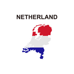 maps of Netherland icon vector sign symbol