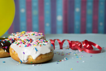 donas,  pastel, fiesta infantil