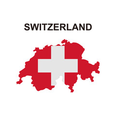 maps of Switzerland icon vector sign symbol